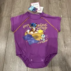 【新品】スティッチ ロンパース 70cm 紫