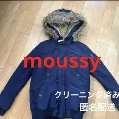 moussy⭐︎ネイビー ファー付きモッズコート