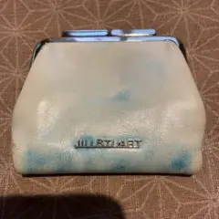 JILLSTUART 二つ折り財布 がま口 ホワイト ブルーのサムネイル