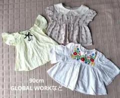 GLOBAL WORKなど トップス 90cm　3枚セットのサムネイル