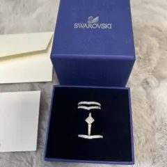 スワロフスキー　リング　指輪　3連　SWAROVSKI 箱付きのサムネイル