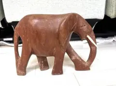 木製　象　彫刻
