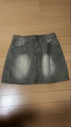 グレー デニム タイトスカート