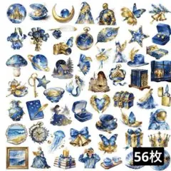 A56　ステッカー　お裾分け　フレークシール　海外　防水　透明　コラージュ素材