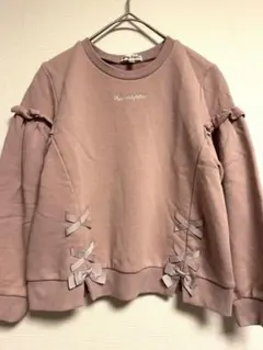 anyFAMトレーナー リボン ピンク 120cm