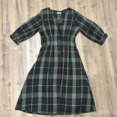 ZARA trf collection チェック柄シャツワンピース Lサイズ