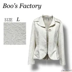 訳あり【Boo's Factory】ジャケット 光沢 総柄刺繍 高級感 レトロ