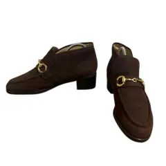 REGAL Tailored リーガル ブラウン スエード ビット ローファー