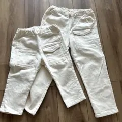moimoln☆ホワイトデニムパンツ 100/130