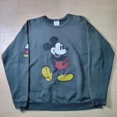 ミッキーマウス　90's　ヴィンテージ　ヘインズボディ　スウェット　XLサイズ