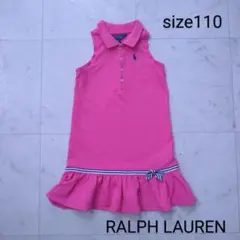 ラルフローレン　☆　ノースリーブ　ワンピース　ピンク　110