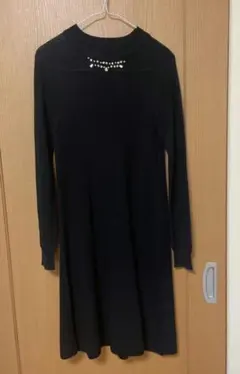 earth music&ecology ビジュー付きニットワンピース