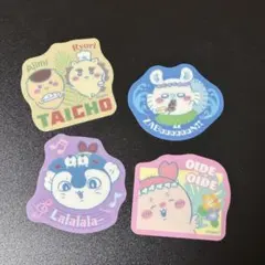 ちいかわ　キャラクターズ ステッカー　セイレーン　カニちゃん　モモンガ　シーサー