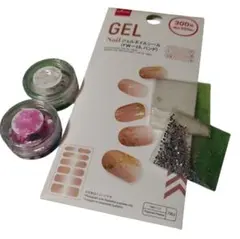 ★ネイルシール1点★ネイルパーツ4点セット★