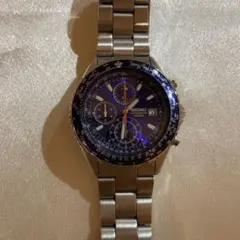 SEIKO パイロット クロノグラフ 7T92-0CF0 ブルー