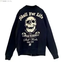 【人気】CROWS × Skull Works スカル ジップスウェット M