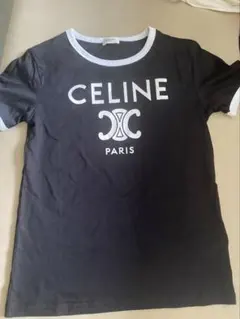 CELINE（セリーヌ）Tシャツ トリオンフロゴ ブラックのサムネイル