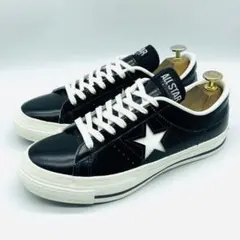 【US9】ワンスター 黒×白　レザー ALL STAR #43BY US9】ワンスター 黒×白 レザー ALL STAR #43BY - メルカリ