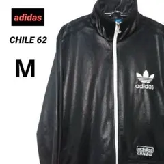 希少☆adidas CHILE62 黒光沢ブラックジャージ上下セット 希少☆adidas CHILE62 黒光沢ブラックジャージ上下セット - メルカリ