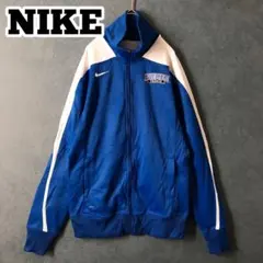 【★NIKE×細身の方オススメ】タイトめ 刺繍 トラックジャケット ジャージ M
