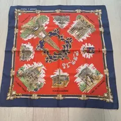 【お買得！！早い者勝ち！！】ROGER L. PARIS ハンカチ パリ風景柄