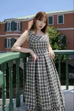 ま*◎様 herlipto Summer Tweed Midi Dress M - メルカリ