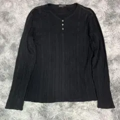beauty&youth henry neck LONG T blackのサムネイル