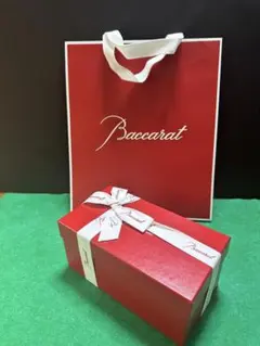新品　未使用　バカラクリスタル　ロックペアグラス　袋　箱　リボン付き