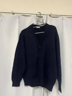 ネイビー Vネック カーディガン 紺色gu