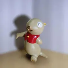 希少/昭和レトロ ケロヨン モグちゃん 指人形 木馬座 ツクダヤ ソフビ