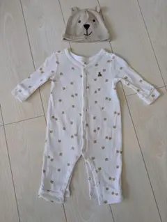 GAPクマ柄ロンパース＆帽子