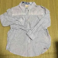 HOLLISTER ホリスター ブルーストライプガーゼシャツ