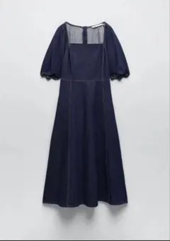 zara デニムロングワンピース
