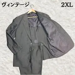 ヴィンテージ YAMASHITA スーツ セットアップ 2XLチェック 背抜きのサムネイル
