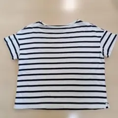 MUJI ボーダー 半袖Tシャツ XS-Sのサムネイル