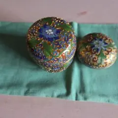 七宝焼 小物入れ 蓋付き ボックス