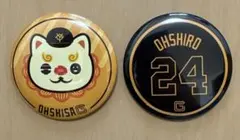 ジャイアンツ エニマイくじ アクリルカラビナ 缶バッジ オオシーサー