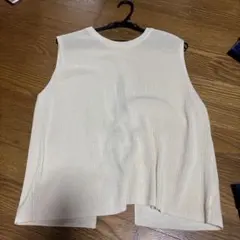 studio CLIP アイボリー リブニットベスト