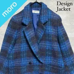 No.1237 VINTAGE 古着 アウター テーラードジャケット チェック柄
