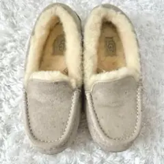 UGG アグ モカシン アンスレー 22 スリッポン グレー オフホワイト