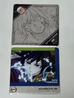鬼滅の刃　冨岡義勇　ufotable カフェ　コースター　柱稽古編　無限城編