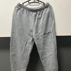 グレー スウェット ジョガーパンツ ロゴ入り