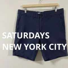 Saturdays NYC　チノショートパンツ　サイズ34　ブルーのサムネイル