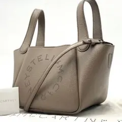 極美品● ステラマッカートニー ハンドバッグ ロゴ ダブルハンドル レザーのサムネイル
