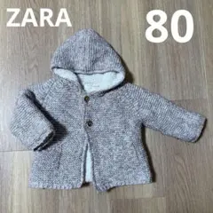Zara フード付きニットアウター 80cm 男の子 女の子のサムネイル