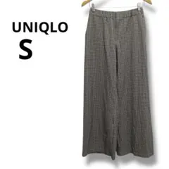 UNIQLO チェック柄 ガウチョパンツ Sサイズ　ユニクロ　レディース　ボトム