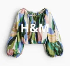 h&m バルーンスリーブブラウス