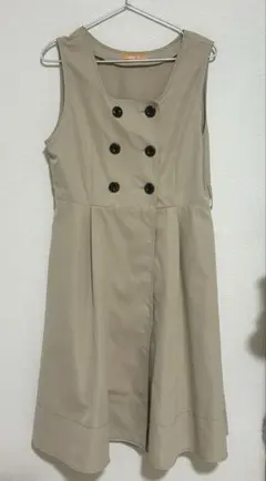 Fi.n.t フィント ジャンパースカート ワンピース ベージュ