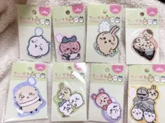 ちいかわ　ダイカットシール　セリア　コンプ　ハチワレ　うさぎ　モモンガ　カニ