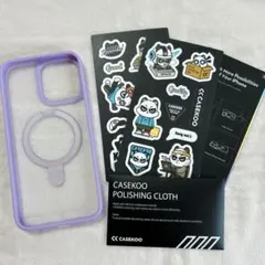 CASEKOO iPhone14ProMax 用 ケース 隠しスタンド 横縦両立